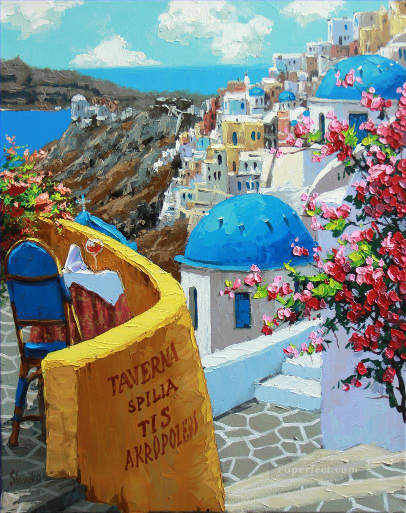 mt003 Aegean Mediterranean Oil Paintings